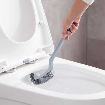

〖Follure〗Semicircular Plastic Toilet Cleaning Brush Corner Rim Cleaner Bent Bowl Handle