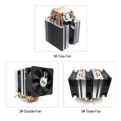 

6 Pipes Computer CPU Cooler Fan Heatsink for Intel LAG115611551150775 Amd
