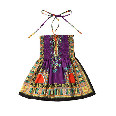 

African Style Toddler Baby Girl Party Princess Floral Dress Pageant Clothes