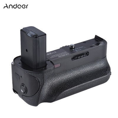

Andoer BG-3FIR Vertical Battery Grip IR Infrared Remote Control with Micro USB Charging Port Compatible with 2 NP-FW50 Battery f