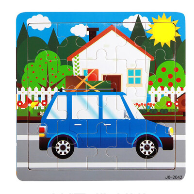 

Gotoamei Wooden Puzzle Educational Developmental Baby Kids Training Toy