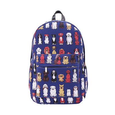 

College Wind Many Dogs Graffiti Backpack