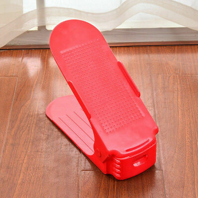 

Creative Plastic Shoes Rack Organizer Space - Saving Storage Adjustable Durable