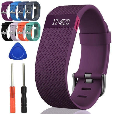 

Silicone Strap Wristband Replacement Watch Band With Tools for Fitbit Charge HR