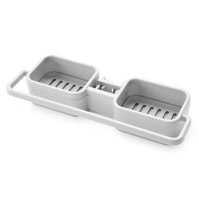 

Kitchen SinkFaucet Sponge Soap Storage Organizer Cloth Drain Rack Holder Shelf