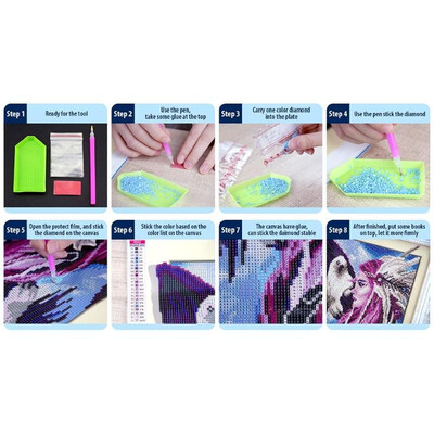 

5D DIY Full Drill Diamond Painting Cartoon Stitches Cross Stitch Embroidery