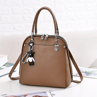 

New one-shoulder temperament solid color square bag ladies bag OL commuter fresh handbag mother bag