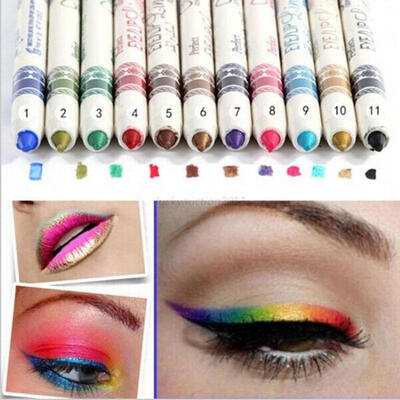 

Glitter Lip liner Eye Shadow Eyeliner Pen Makeup Cosmetic Sets 12 Colors Woman