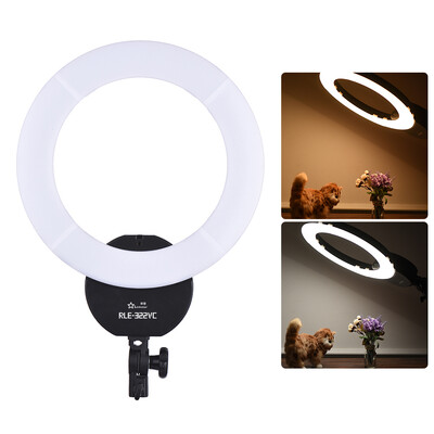 

Linkstar RLE-322VC 16 Inch LED Video Ring Light Dimmable Fill-in Light Lamp 32W 3000K-5600K with White Filter Carry Bag for Camera