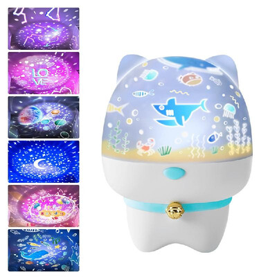 

Star Nightlight 6 Themes 5 Colors Touch Sensor Rotating Projector Rechargeable Adjustable Sleep Light for Festivals Parties Kids