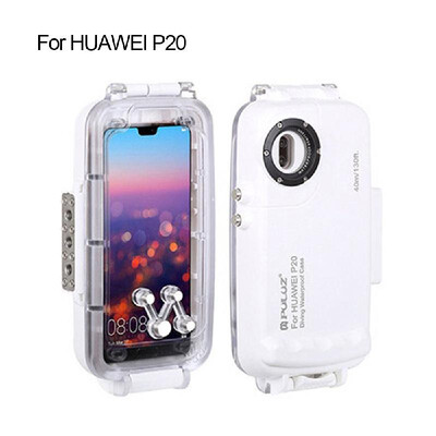 

PULUZ 40m130ft Diving Waterproof Case Smartphone Protective Cover Underwater Housing Case Shock-proof 360° Full Protection for Hu