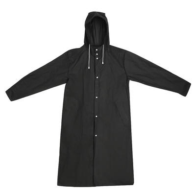 

Waterproof EVA Adults Thicken Hooded Raincoat Women Men Outdoors Rainwear