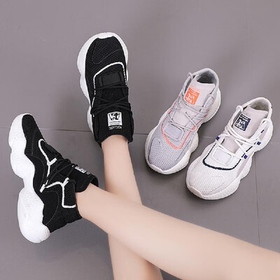 

Ins super fire sports shoes female Korean version of ulzzang Harajuku 2018 autumn mesh breathable running net red with the shoes g