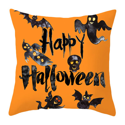 

Pillows Cover Decor Halloween Pillow Cases Polyester Sofa Pumpkin Ghosts Cushion Cover Home Decor