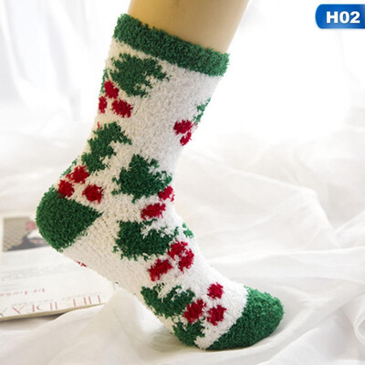 

New 2019 Women Sock Winter Warm Christmas Gifts Soft Cute Santa Claus Deer Socks Christmas Socks Cute