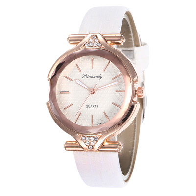 

New leather scale popular ladies watch wholesale student simple fashion watch