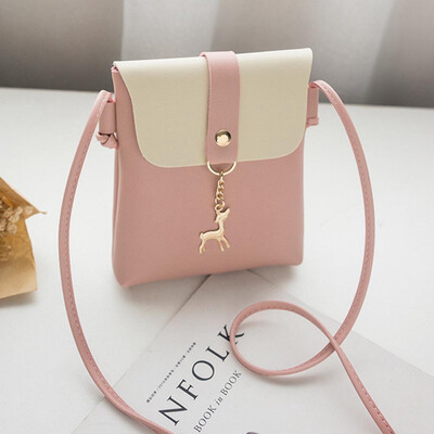 

Women Leather hanging deer Handbag Shoulder Lady Cross Body Bag Tote Purse