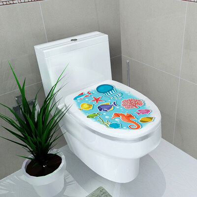 

3D Waterproof Toilet Seat Sticker Bathroom Decal Vinyl Mural Home Decor Funny