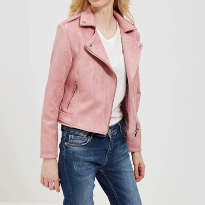 

Toponeto Womens Casual Solid Outerwear Lapel Zipper Long Sleeve Pocket Jacket Belt Coats