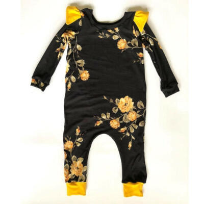 

Flower Newborn Baby Girl Long Sleeve One-pieces Romper Jumpsuit Outfits Clothes