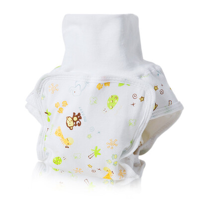 

1 artikel Baby Hoge taille navelstreng bescherming Pure katoenen Doek Luiers Herbruikbare Luier Broek Baby Baby Herbruikbare