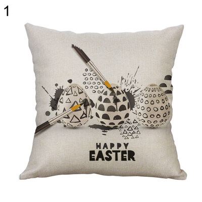

Cartoon Easter Rabbit Pillow Case Sofa Waist Throw Cushion Cover Home Decor
