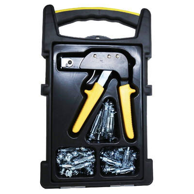 

Tiankai factory direct gecko gun hollow iron pipe expansion screw set hanging TV curtain gypsum board hollow wall