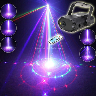 

ESHINY Remote RGB Laser 24 Big Patterns Projector DJ Dance Disco Bar Wedding Party Xmas Stage Effect Light Show T186