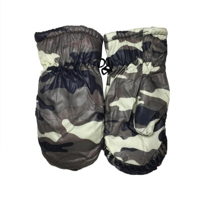 

Kids Winter Camouflage Glove Waterproof Warm Skate Snowboarding Gloves Boy Girl Outdoor Child Windproof Thick Gloves