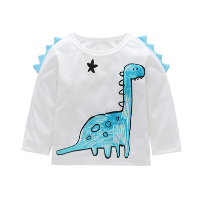 

Cute Summer Boys Girls Kid O Neck Cartoon Print Cotton T-shirt Tops Clothes