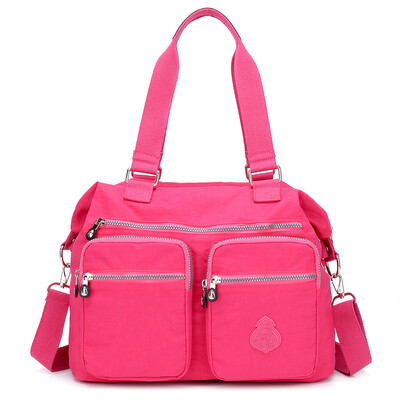 

Single shoulder bag large bag Oxford cloth bag single shoulder slant bag large capacity waterproof nylon canvas bag mother ba