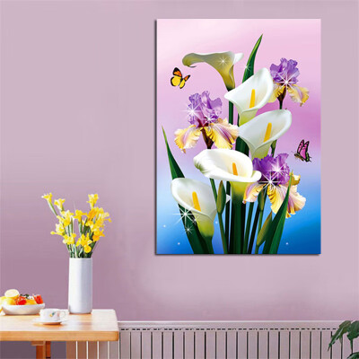 

Calla Flower Rhinestone Diamond Painting Embroidery Cross Craft Stitch Kit Decor