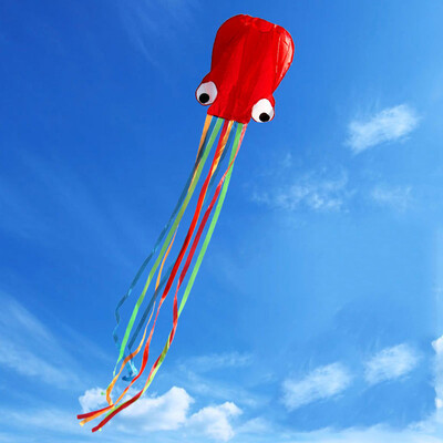 

Tailored Large Octopus Long Tail Beach Kites-Perfect Toy for Kids&Adults Outdoor Game