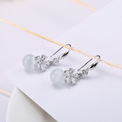

Trend jewelry exquisite earrings pearl earrings opal earrings exquisite woman small accessories
