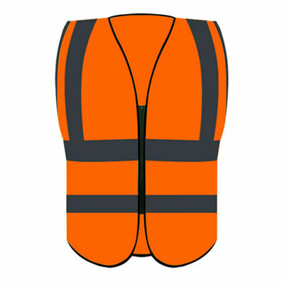 

Hi-Vis Safety Vest Reflective Jacket Security Waistcoat Warp Knitting Cloth