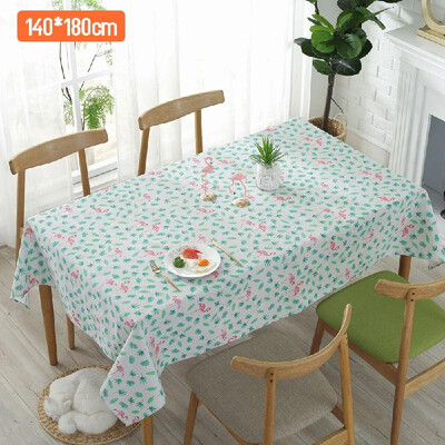 

Bird Cotton Linen Table Cover Dust-Proof for Kitchen Dinning Tabletop Decoration