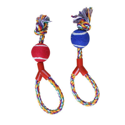 

Dog Braided Ball Cotton Rope Toy Pet Puppy Chew Teething Cleaning Knot Toys