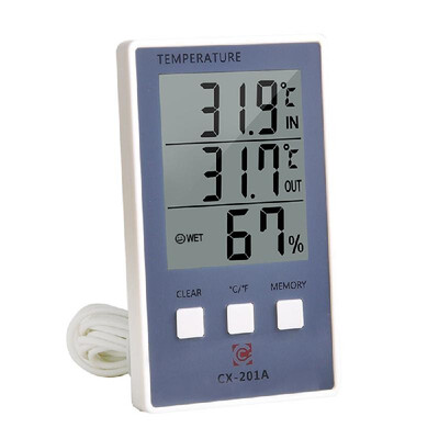 

Meterk LCD Digital IndoorOutdoor Thermometer Hygrometer Temperature Humidity Measurement °C°F Max Min Value Display