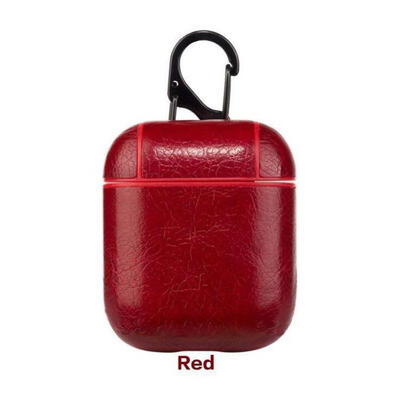 

Silicone Cover For AirPods Charging Case Scratch-proof Shock-proof One-piece Case Skin WithCarabiner