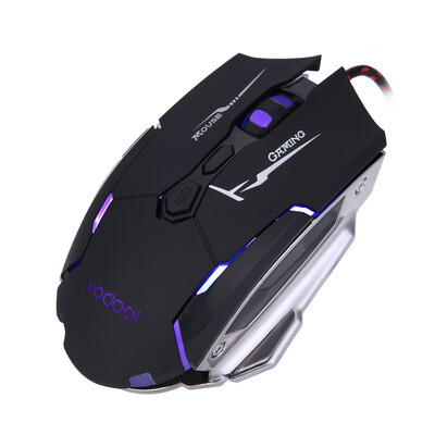 

VODOOL K1015 Wired USB Gaming Mouse 7 Buttons Black