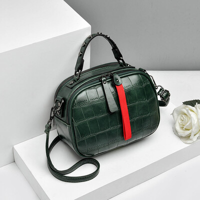

2019 spring&summer new striped shoulder diagonal package Korean fashion casual ladies small square bag