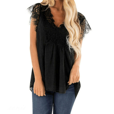 

Fashion Summer Women Casual Chiffon Sleeveless Ladies Shirt Loose Tops Blouse