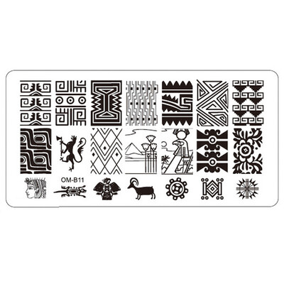 

Toponeto Nail Art Image Stamping Plates Manicure Stamp Template DIY Template Tool