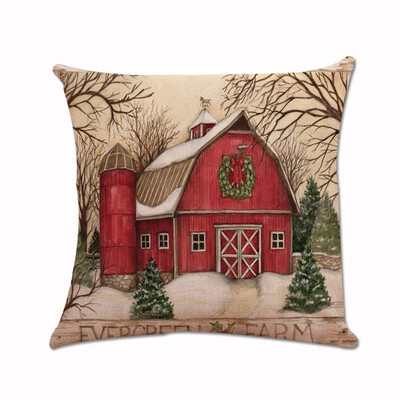 

JPGIF Christmas Xmas Santa Claus Cushion Cover Pillow Case Square Car Home Decor