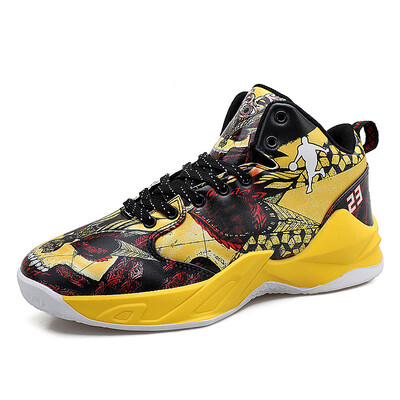 

basketball shoes wear-resistant non-slip basketball shoes mens high-top sports wear station boots