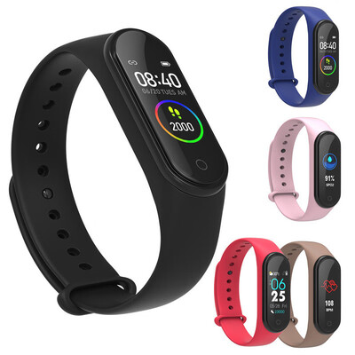 

M4 Smart Bracelets Colorful AMOLED Screen Smartbands Fitness Traker Bluetooth Sport Waterproof