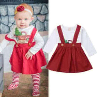 

My 1st Christmas Baby Girls Tops T-shirtTutu Skirts Dress Outfit Clothes Set