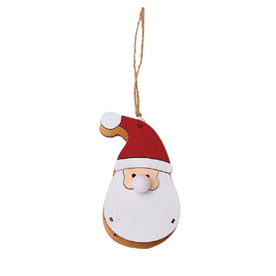 

Lightweight Mini Size Cute Wooden Luminous Doll Pendant Christmas Tree Decorative Supplies Wooden Elk With Light
