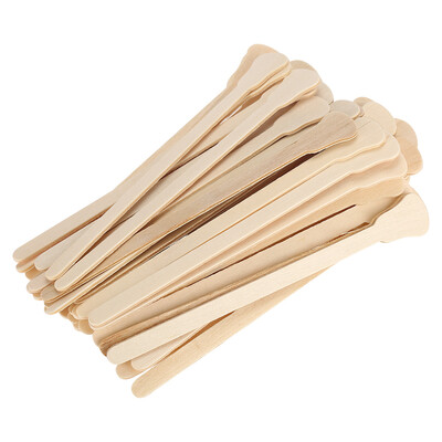 

Greensen 50pcs Wooden Wax Spatula Tongue Depressor Disposable Facial Mask Hair Remove Cream Applicator Wax Spatulas Wax Stick