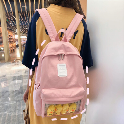 

Ins wind bag female Korean version of high school junior high school junior high school junior high school girl transparent Mori h